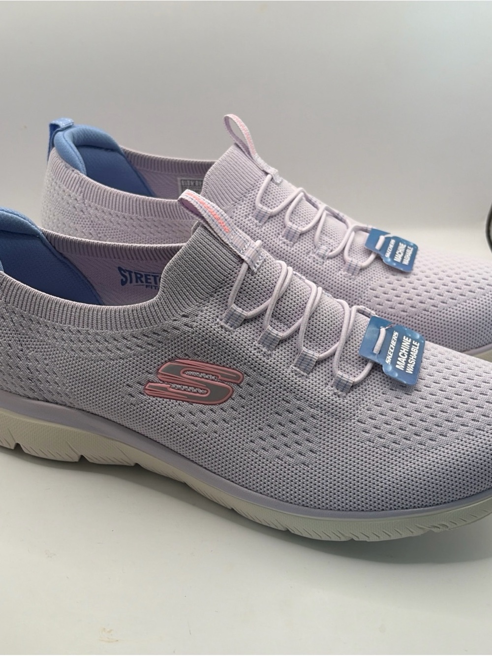 Skechers Summits Top Player Lilac & Blue 150116 Women's Size 11. NWOB - Picture 2 of 11
